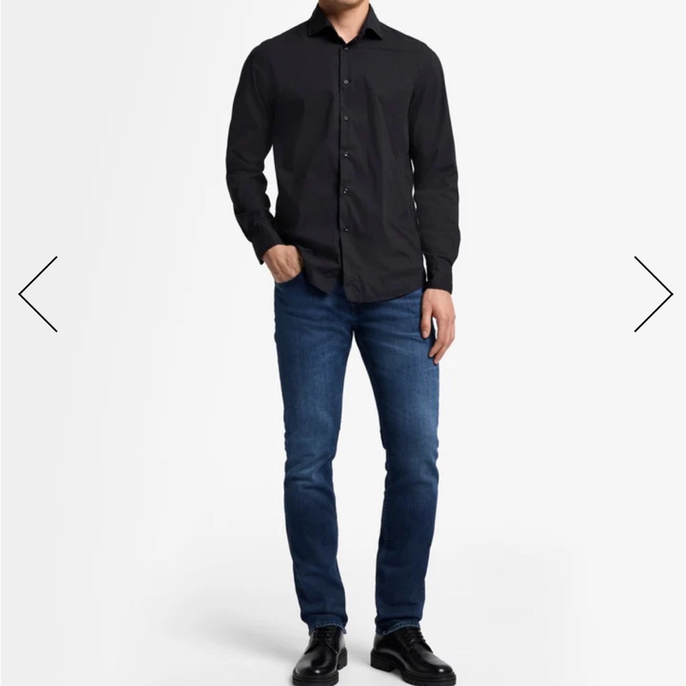 7 For All Mankind Blue Carsen LUXE PERFORMANCE STRAIGHT